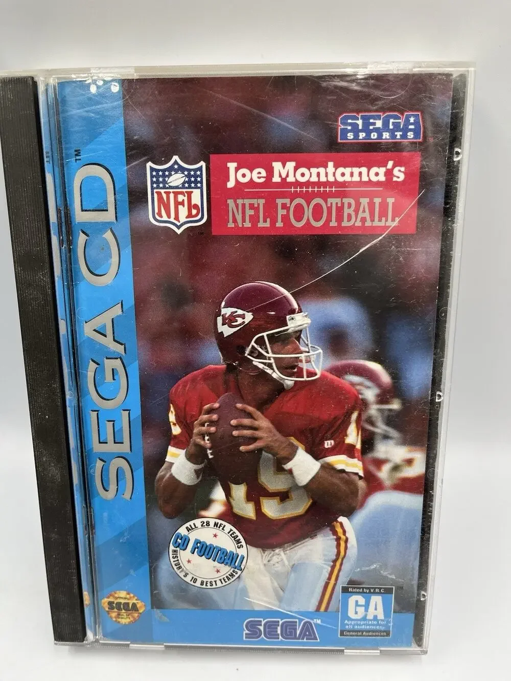 Joe Montana's NFL Football (Sega CD, 1993) Cib Good